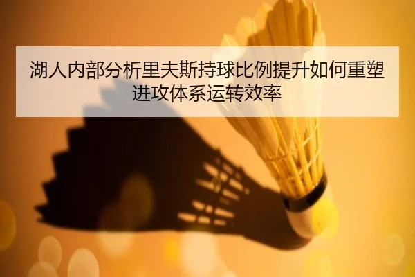 湖人内部分析里夫斯持球比例提升如何重塑进攻体系运转效率